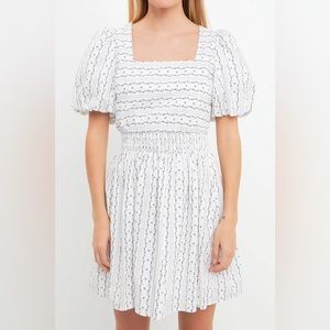 English Factory Square Neck Dress
